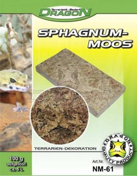 Sphagnum-Moos gepresst 100g-Brikett, ca. 5l